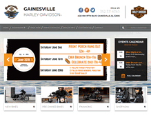 Tablet Screenshot of gainesvilleharley.com